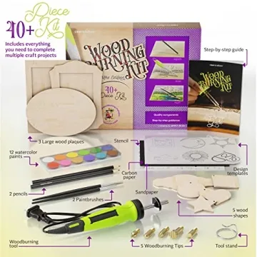 Craft Culture Beginners Wood Burning Kit for Kids & Teens