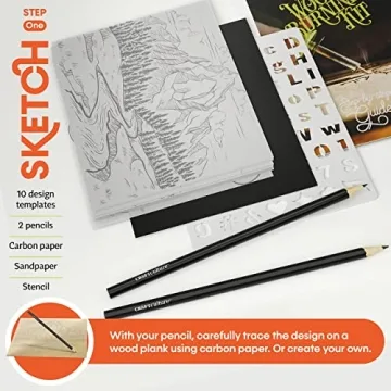 Craft Culture Beginners Wood Burning Kit for Kids & Teens