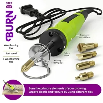 Craft Culture Beginners Wood Burning Kit for Kids & Teens