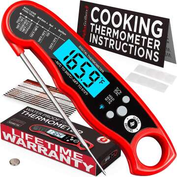 Fast Instant Read Meat Thermometer for Perfect Cooking
