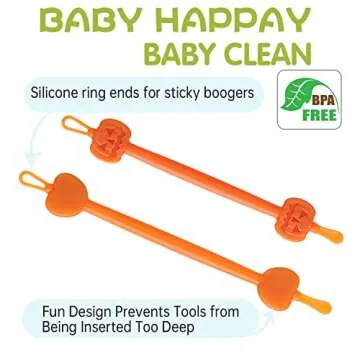 3 Pack Baby Nasal Booger and Ear Cleaner, Nose Cleaning Tweezers, Safe Baby Booger Remover,Nose Cleaner for Baby Gadget for Infants and Toddlers, Earwax & Snot Removal Baby Must Have Items