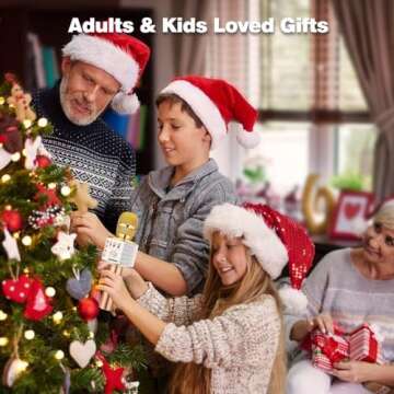 BONAOK Wireless Bluetooth Karaoke Microphone,3-in-1 Portable Handheld Karaoke Mic Speaker Machine Ho...