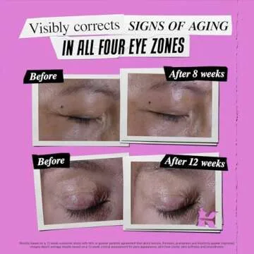 Kiehl's Super Multi-Corrective Eye Cream, Anti-Aging Cream that Lifts Brow Bone Area, Smooths and Firms Eye Lids, Bilberry Seed Extract and Collagen Peptide for Smoother Looking Skin - 0.5 fl oz