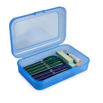 Amazon Basics Pencil Box Durable Secure Stylish for Office