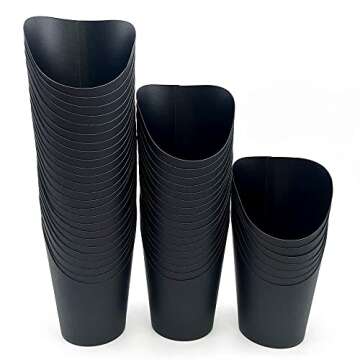 Kingzhuo 50 Pcs French Fry Holder 14oz Paper Charcuterie Cups Take-out Party French Fry Cups Disposa...