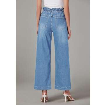 Trendy High Waisted Baggy Jeans for Women - LookbookStore