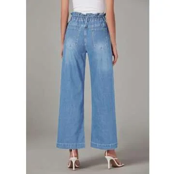 Trendy High Waisted Baggy Jeans for Women - LookbookStore