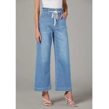Trendy High Waisted Baggy Jeans for Women - LookbookStore