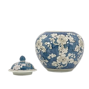 Stunning Chinoiserie Decorative Jar for Home Storage