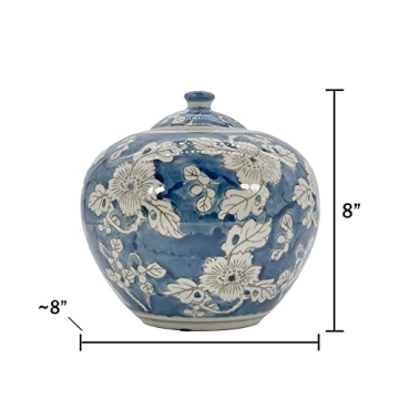 Stunning Chinoiserie Decorative Jar for Home Storage