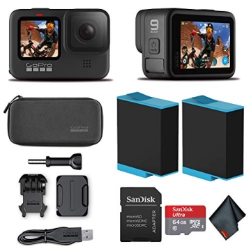 GoPro HERO9 Black - Waterproof Action Camera with Front LCD and Touch Rear Screens, 5K HD Video, 20M...
