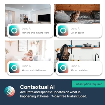 LUNA HOME Light Bulb Security Camera with 2K Full Color Night Vision