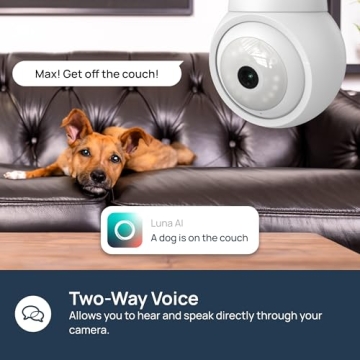 LUNA HOME Light Bulb Security Camera with 2K Full Color Night Vision