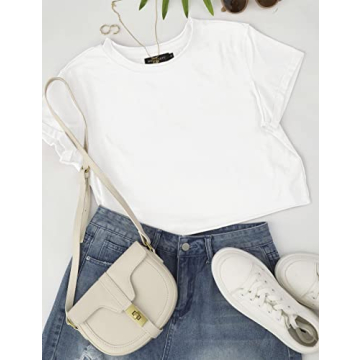 Explore MEROKEETY Women's Short Sleeve Crop Tee Today!