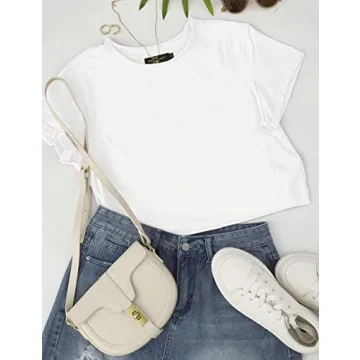 Explore MEROKEETY Women's Short Sleeve Crop Tee Today!