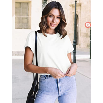 Explore MEROKEETY Women's Short Sleeve Crop Tee Today!