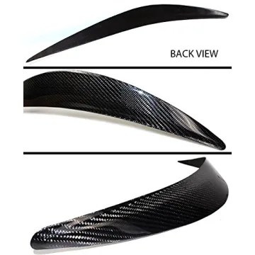 JDM Black Carbon Fiber Headlight Eyelids for Infiniti Q50