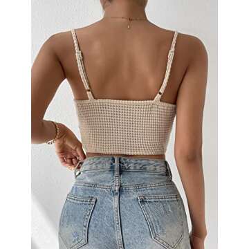 Stylish Hollow Out Crochet Cami Top for Versatile Outfits