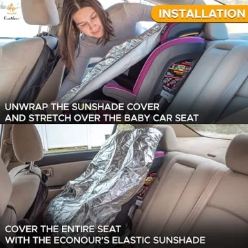 EcoNour Baby Seat Sunshade | Keep Car Seats Cool & Protected