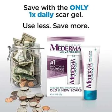 Mederma Advanced Scar Gel - 1x Daily - Reduces The Appearance of Old & New Scars - #1 Doctor & Pharm...