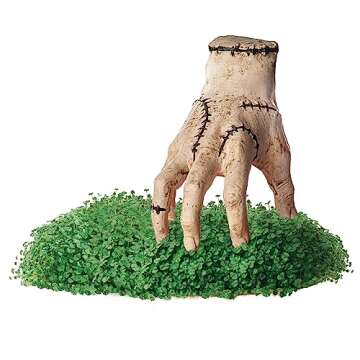 Chia Pet Thing - Wednesday with Seed Pack, Decorative Pottery Planter, Easy to Do and Fun to Grow, N...