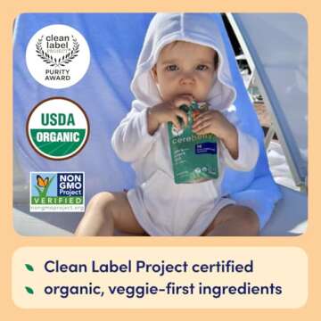 Cerebelly Organic Baby Food Pouches - Nutritious Brain Support