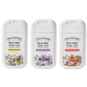 Poo-Pourri Travel Spray Variety Pack - 3 Fresh Scents, 1 Oz Each