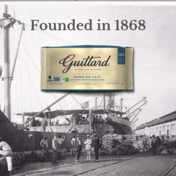 Guittard Baking Au Lait Chip, Vanilla, White chocolate, 12 Oz