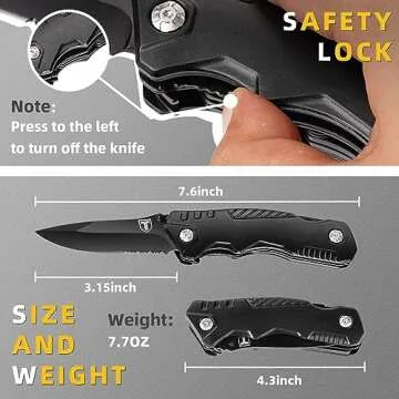 TRSCIND Camping Multitool Knife - Ideal Gift for Him