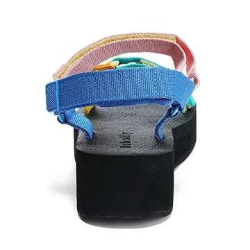 Women's Platform Sandals Casual Wedge Adjustable Velcro Arch Support Yoga Mat Heeled Flatform Sandals Shoes