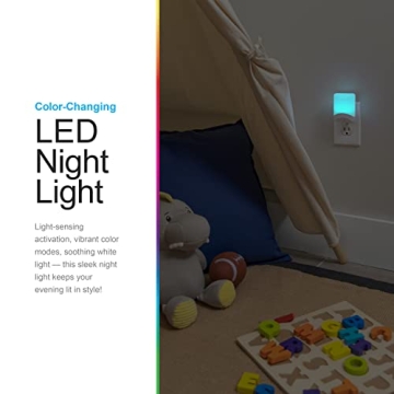GE Color-Changing LED Night Light for Kids and Adults