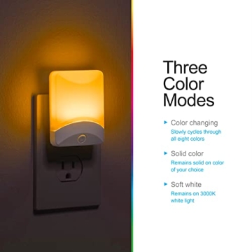 GE Color-Changing LED Night Light for Kids and Adults