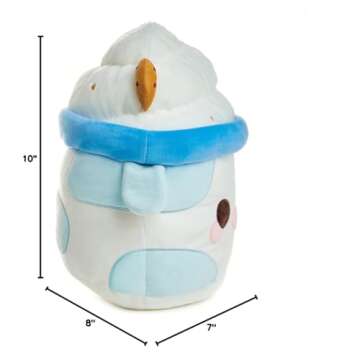 Cuddle Barn PlushGoals - Mooshake & Cookies Super Soft Cute Kawaii Cow Dessert Drink Collectible Stuffed Animal Plush Toy, 10 inches