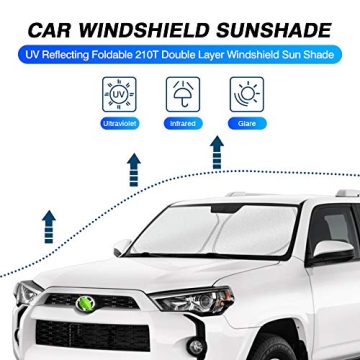 KUST Windshield Sun Shade Custom Fit for Toyota 4Runner 2010-2025 | Effective Sun Protector