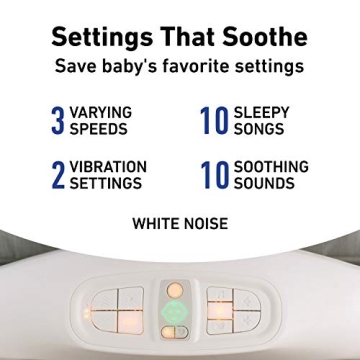 Graco Sense2Snooze Bassinet with Cry Detection to Soothe Baby