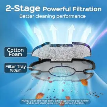 2025 WYBOT A1 Cordless Pool Vacuum with Dual Filters