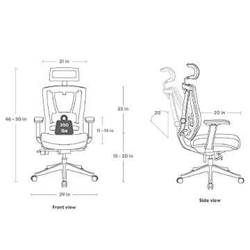Autonomous Ergonomic Office Chair - Adjustable Comfort & Support