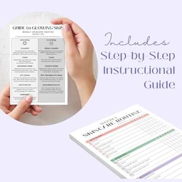 Be Bungalow Skin Care Routine Tracker: Weekly To-Do List Notepad for Facial Skin Care Products, Beauty Care, and Self Care Essentials - Perfect Self Care Gift for Women and Teens