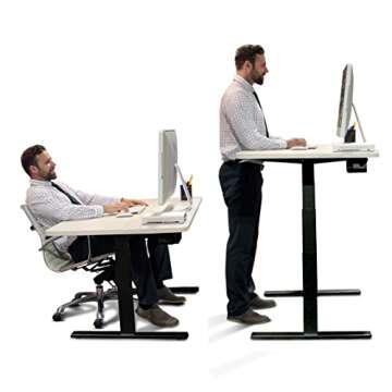 Autonomous Height-Adjustable Standing Desk with White Classic Top