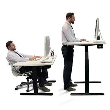 Autonomous Height-Adjustable Standing Desk with White Classic Top