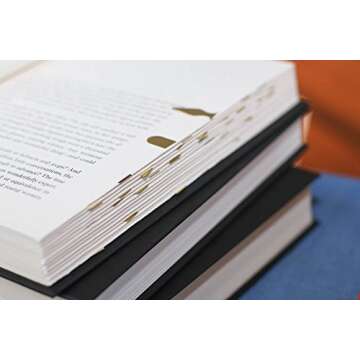 Book Darts Line Markers - 125 Count Tin Mixed Metals Bookmarkers