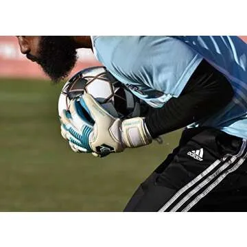 Prime Focus Goalkeeping Locus Pro Aqua Blue Soccer Goalie Gloves