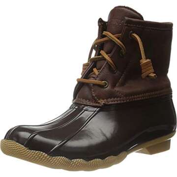 Sperry Kids Footwear Saltwater Boot, Brown/Brown, 4 US Unisex Big Kid