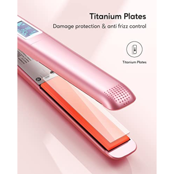 Wavytalk Flat Iron with Titanium Plates & Dual Voltage