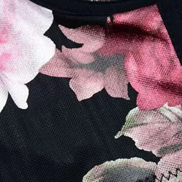 Floral Mesh Bustier Crop Top For Parties and Clubs