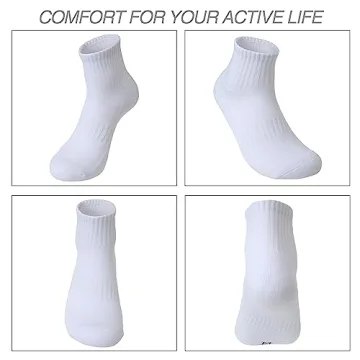 Comfortable Athletic Quarter Socks for Sports and Everyday Use