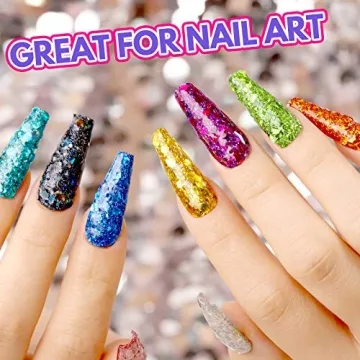 LEOBRO Holographic Chunky Glitter Set, 32 Color Variety