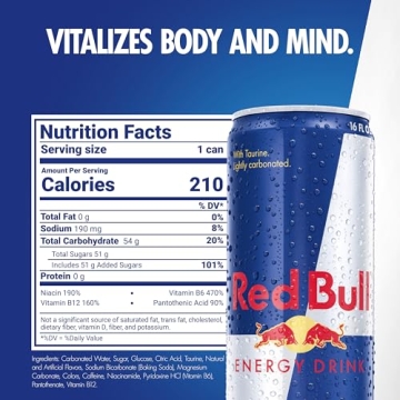 Red Bull Energy Drink - 151mg Caffeine & B Vitamins, 12 Pack