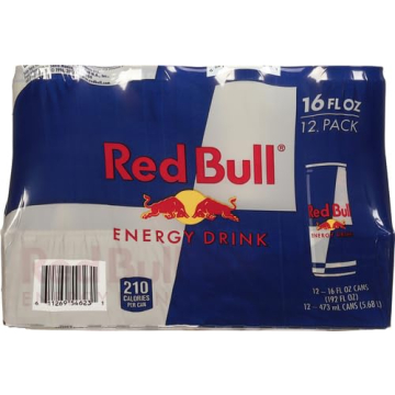 Red Bull Energy Drink - 151mg Caffeine & B Vitamins, 12 Pack