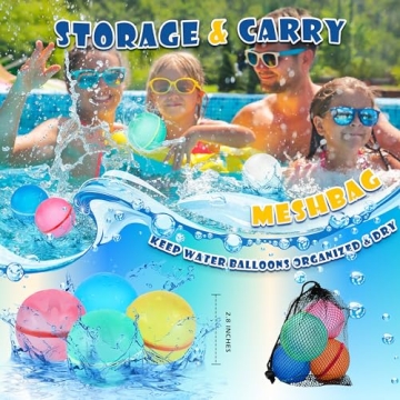 ZUPIIY Reusable Water Balloons for Summer Fun and Safety